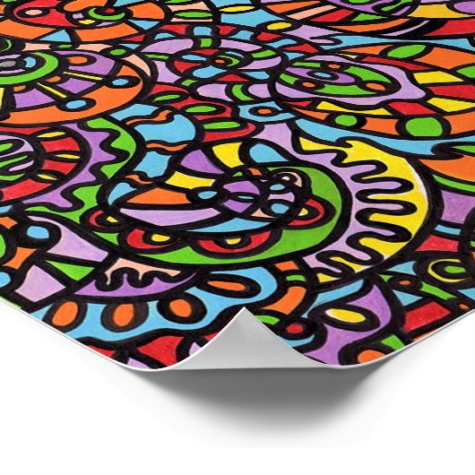 Kurven und Scherben Poster (Ecke)