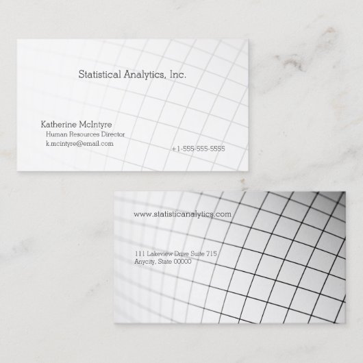 Kurven Visitenkarte (Vorne/Hinten)