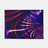 Kurven von blau bis rot, rosa und weiß fußmatte (Vorderseite)