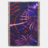 Kurven von blau bis rot und weiß. Altrosa? Decke (Vorderseite Vertikal)