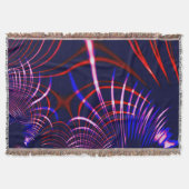 Kurven von blau bis rot und weiß. Altrosa? Decke (Vorderseite)