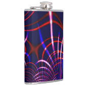 Kurven von blau bis rot, weiß und rosa flachmann (Rechts)