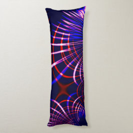 Kurven von blau bis rot, weiß und rosa seitenschläferkissen