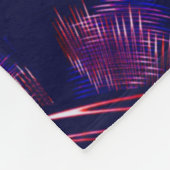 Kurven von blau bis rot. Weiße, rosa Lila Fleecedecke (Ecke)