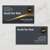 Kurven von Imitaten Gold Wave Eleganter Graufahrer Visitenkarte (Vorne/Hinten)