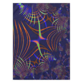 Kurven von Kalkgrün bis Korallen und Blau Tischdecke (Vorderseite)