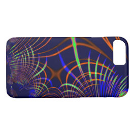 Kurven von Korallen zu Kalkgrün und Blau Case-Mate iPhone Hülle