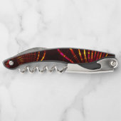 Kurven von pink bis feuerfarben kellnermesser (Rückseite)