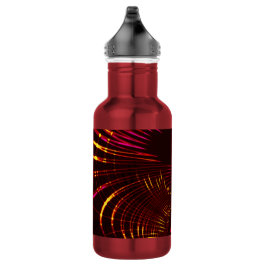 Kurven von Rosa bis "Feuerfarbe" Edelstahlflasche