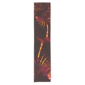 Kurven von Rosa bis "Feuerfarbe" Kurzer Tischläufer (Vorderseite)