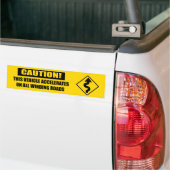 Kurven-Vorsichtgelb Autoaufkleber (Auf Lkw)