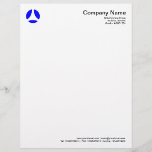 Kurvenball - Blau Briefkopf