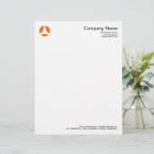 Kurvenball - Orange Briefkopf (Stehend Vorderseite)