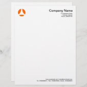 Kurvenball - Orange Briefkopf (Vorne/Hinten)