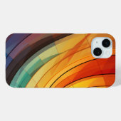 Kurvendesign in Regenbogenfarben Case-Mate iPhone Hülle (Rückseite (Horizontal))