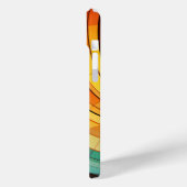 Kurvendesign in Regenbogenfarben Case-Mate iPhone Hülle (Rückseite / Links)