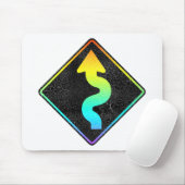 kurvenförmige Straße vor der Straße Mousepad (Mit Mouse)