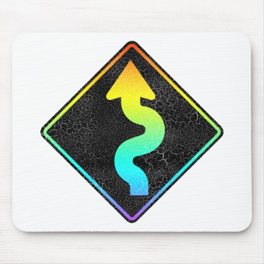 kurvenförmige Straße vor der Straße Mousepad (Vorne)