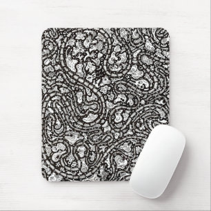 Kurvenreiche Cartoon-Gesichter Design Mousepad