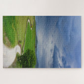 Kurvenreiche Straße unter einem dunklen Himmel Puzzle (Horizontal)