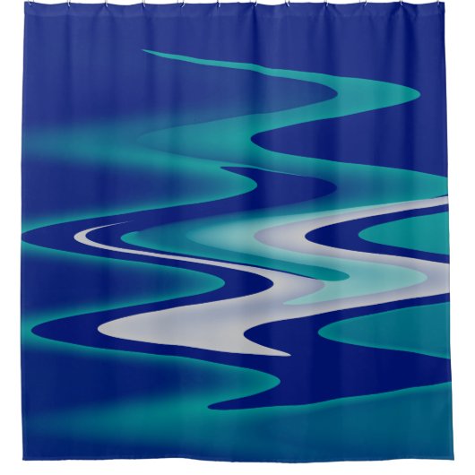kurvenreiche Straßen Duschvorhang (Vorderseite)