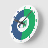 Kurvenuhr (Acryl) Medium DesignOTTAWA Runde Wanduhr (Winkel)