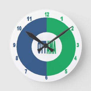 Kurvenuhr (Acryl) Medium DesignOTTAWA Runde Wanduhr