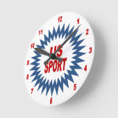 Kurvenuhr (Acryl) Runde Wanduhr (Winkel)