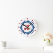 Kurvenuhr (Acryl) Runde Wanduhr (Zuhause)