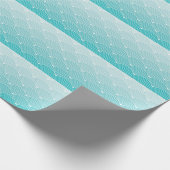 Kurvenwellen: Vintages geometrisches Muster Geschenkpapier (Ecke)