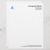 Kurves Dreieck - Baby Blue Briefkopf (Vorne/Hinten)