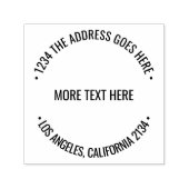 Kurvgesteuerter Text, einer personalisierten, benu Permastempel (Design)