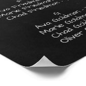 Kurvige Abzweigung Alphabetisches Seekarte Poster (Ecke)