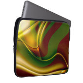 Kurvige Spirale in polierter und aufgeblasener Sep Laptopschutzhülle (Vorne Rechts)