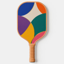 Kurvilineare Odyssee Moderne Kunst Abstrakter Pick Pickleball Schläger