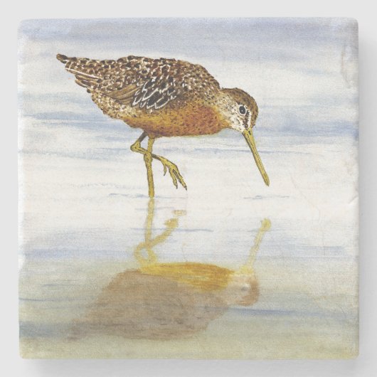 Kurz-Berechneter Dowitcher-Untersetzer Steinuntersetzer (Vorderseite)