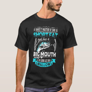 Kurz Dick Und Hat Eine Große Klappe Angel Schwalbe T-Shirt