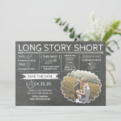 Kurz | Funny | FOTO SAVE THE DATE (Stehend Vorderseite)