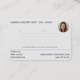 Kurz-Gecoacht1 - BusinessCard-Visitenkarte Visitenkarte