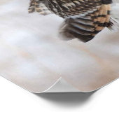 Kurz gezogenes Owl Poster (Ecke)