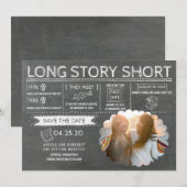 Kurz | Gleiches Foto für Geschlechter Save the Dat Date (Vorne/Hinten)