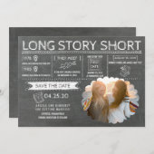 Kurz | Gleiches Foto für Geschlechter Save the Dat Save The Date (Vorne/Hinten)