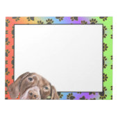 Kurz-Haarpaw-Muster Notizblock (Vorderseite)