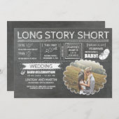 Kurz | Hochzeit und Kinderfeier Save The Date (Vorne/Hinten)