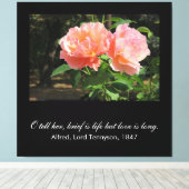 Kurz ist das Leben, aber die Liebe ist lang (Alfre Leinwanddruck (Insitu (Holzboden))