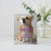 Kurz ist eine Frage der perspektiven Niedlichen Ko Postkarte (Stehend Vorderseite)