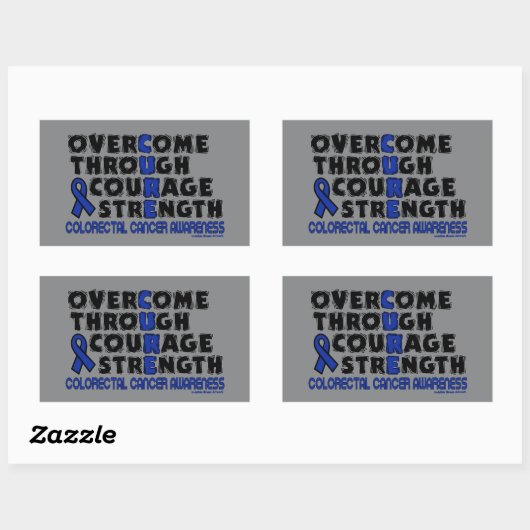 KURZ... KREBS RECHTECKIGER AUFKLEBER (Blatt)