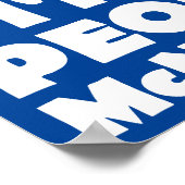 Kurz People Nugget Funny Sign Poster (Ecke)