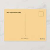 Kurz Sand Beach Oregon Postkarte (Rückseite)