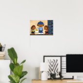 Kurz Sleevez Poster (Heimbüro)